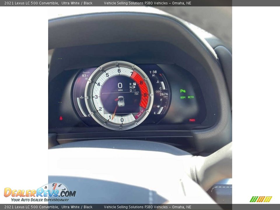 2021 Lexus LC 500 Convertible Gauges Photo #2