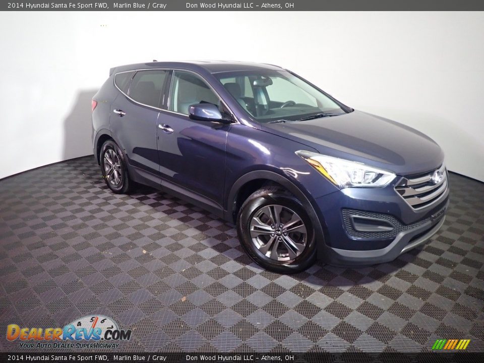 2014 Hyundai Santa Fe Sport FWD Marlin Blue / Gray Photo #2