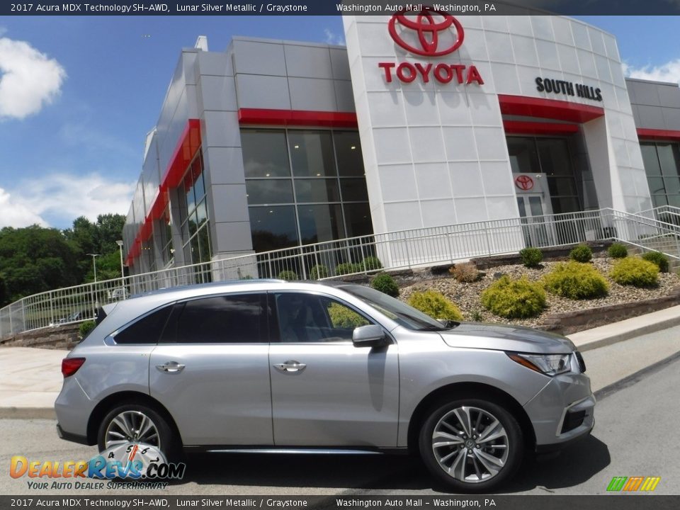 2017 Acura MDX Technology SH-AWD Lunar Silver Metallic / Graystone Photo #2