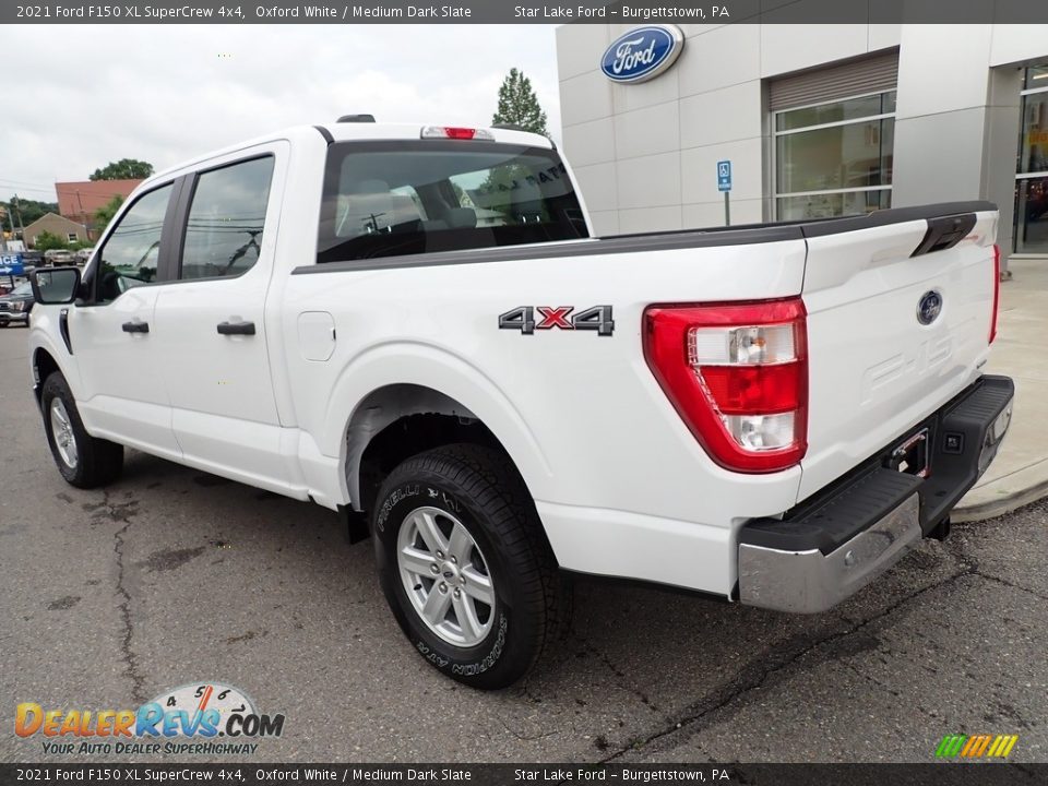 2021 Ford F150 XL SuperCrew 4x4 Oxford White / Medium Dark Slate Photo #3