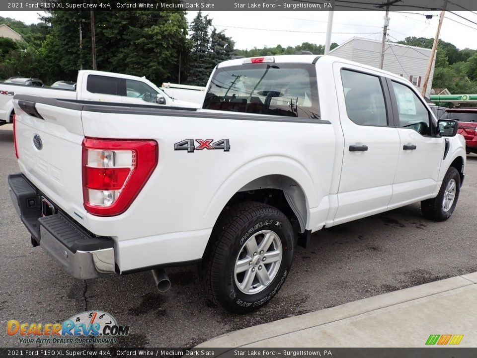 2021 Ford F150 XL SuperCrew 4x4 Oxford White / Medium Dark Slate Photo #5