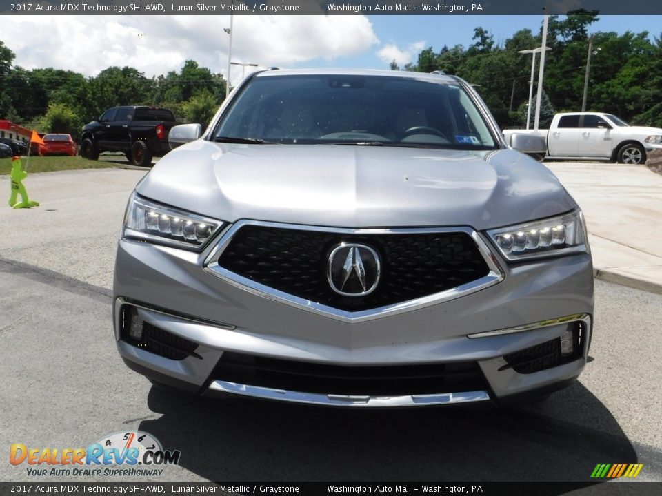 2017 Acura MDX Technology SH-AWD Lunar Silver Metallic / Graystone Photo #11