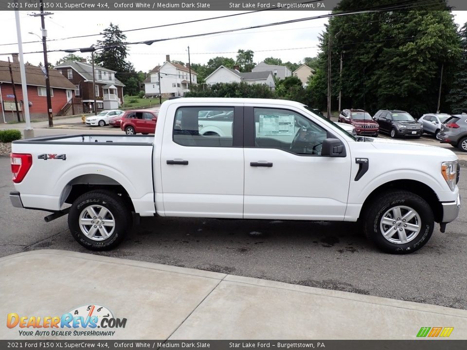 2021 Ford F150 XL SuperCrew 4x4 Oxford White / Medium Dark Slate Photo #6