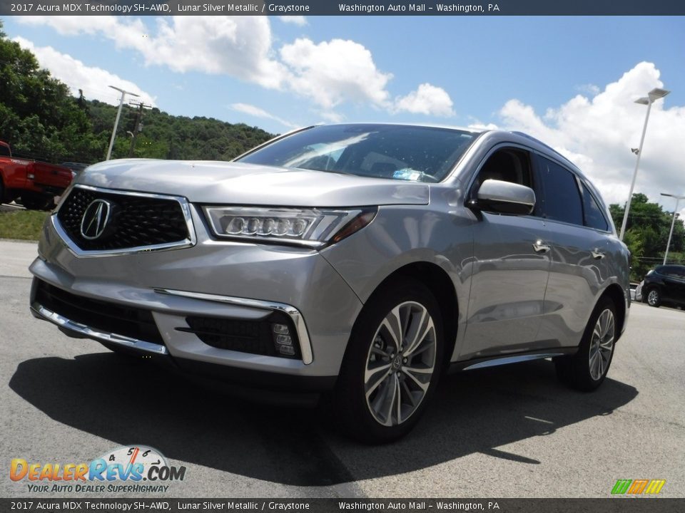 Lunar Silver Metallic 2017 Acura MDX Technology SH-AWD Photo #12