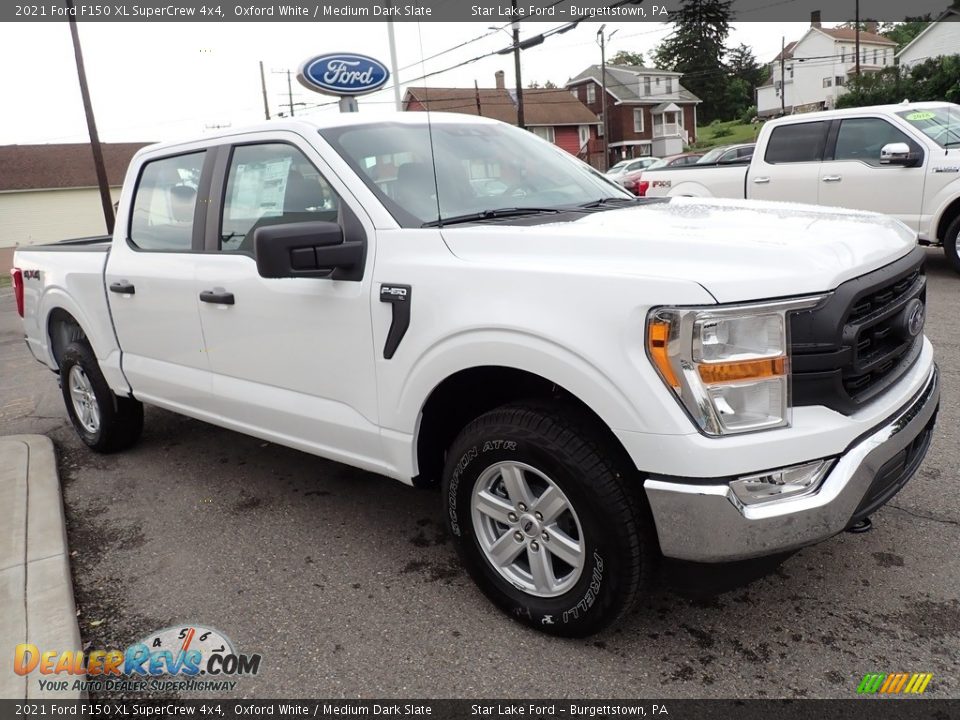 Front 3/4 View of 2021 Ford F150 XL SuperCrew 4x4 Photo #7