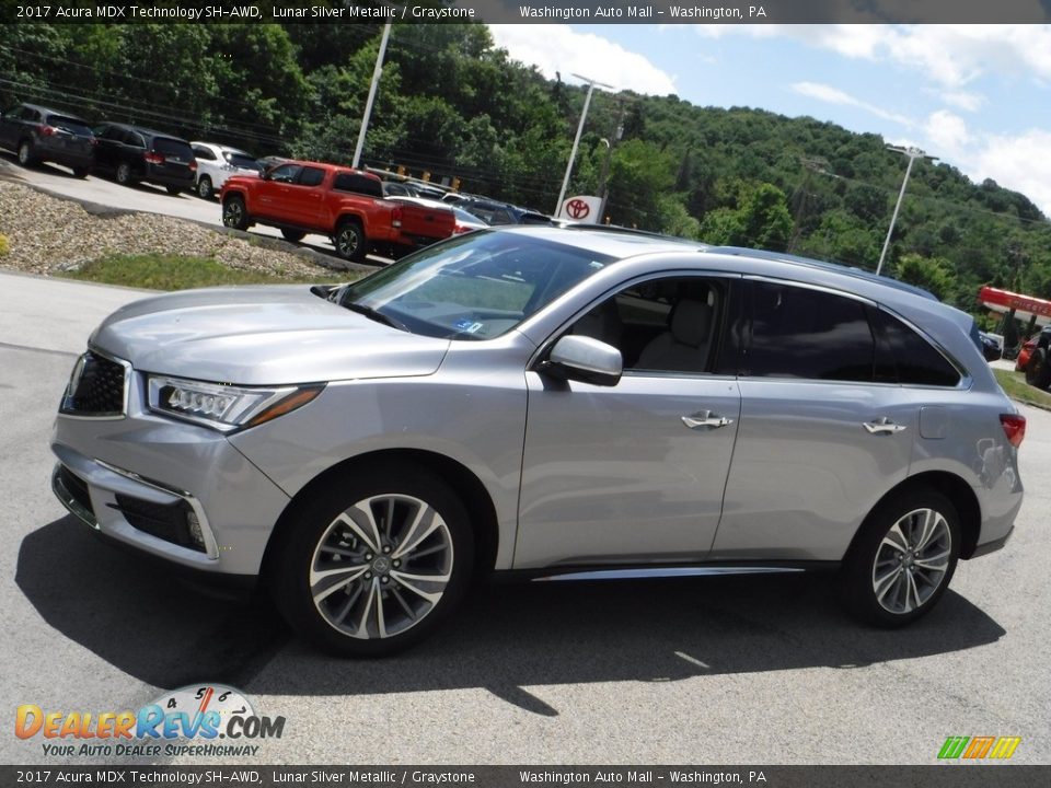 Lunar Silver Metallic 2017 Acura MDX Technology SH-AWD Photo #13