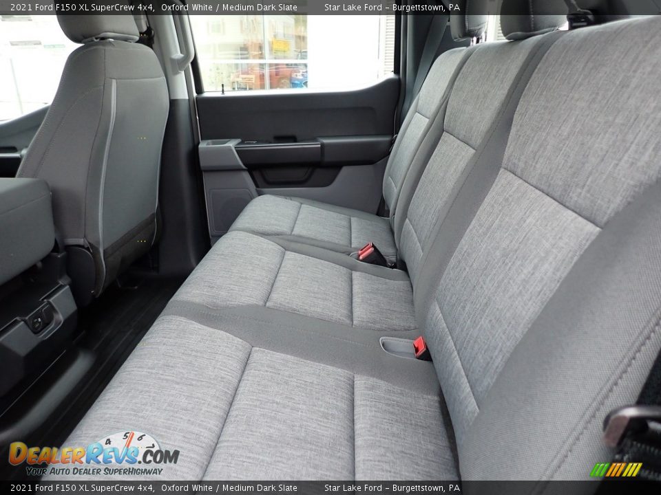 Rear Seat of 2021 Ford F150 XL SuperCrew 4x4 Photo #10