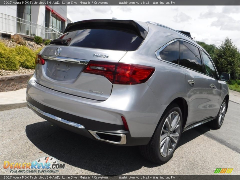 Lunar Silver Metallic 2017 Acura MDX Technology SH-AWD Photo #17