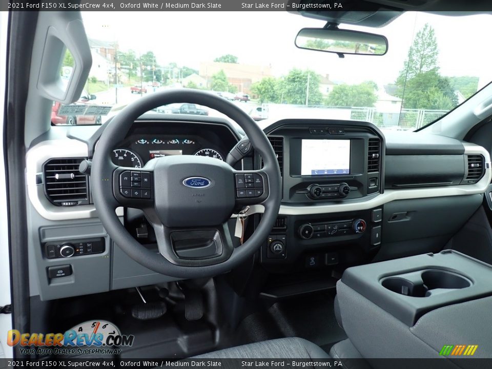 Dashboard of 2021 Ford F150 XL SuperCrew 4x4 Photo #11