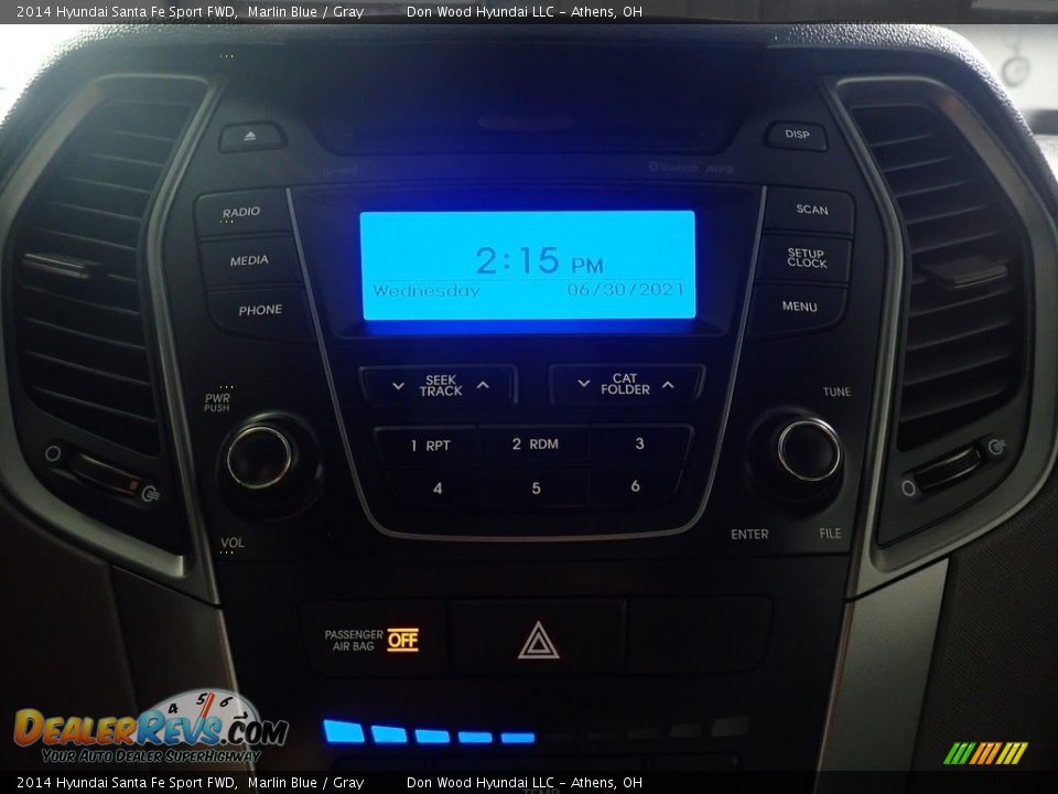 2014 Hyundai Santa Fe Sport FWD Marlin Blue / Gray Photo #23
