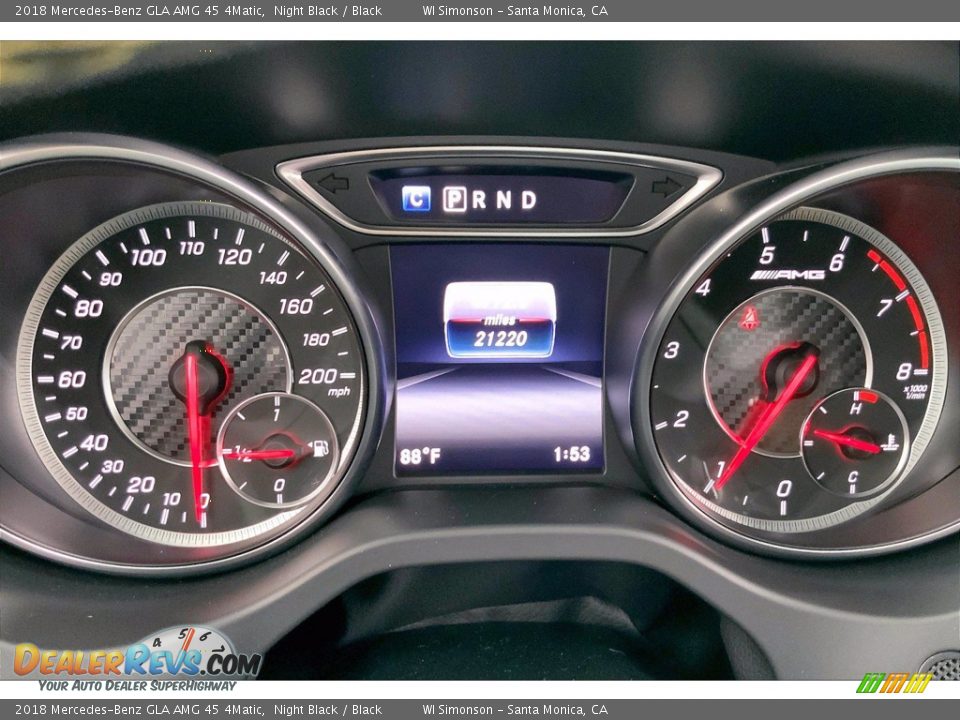 2018 Mercedes-Benz GLA AMG 45 4Matic Gauges Photo #23