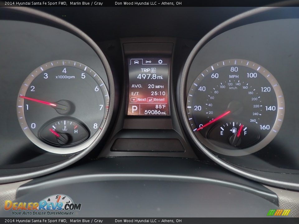 2014 Hyundai Santa Fe Sport FWD Marlin Blue / Gray Photo #25