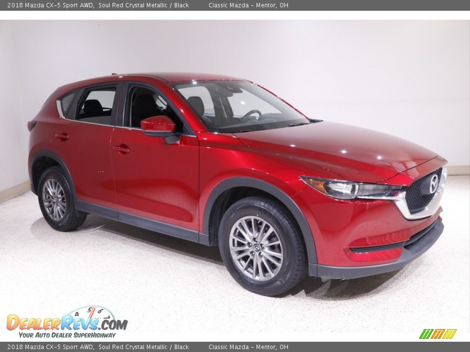 2018 Mazda CX-5 Sport AWD Soul Red Crystal Metallic / Black Photo #1