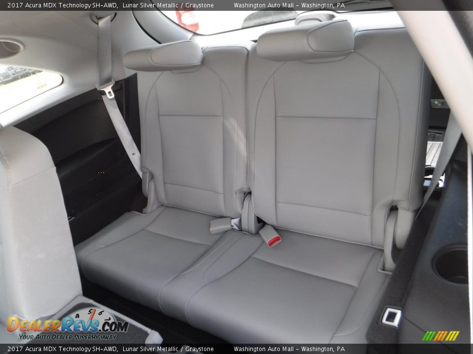 Rear Seat of 2017 Acura MDX Technology SH-AWD Photo #29