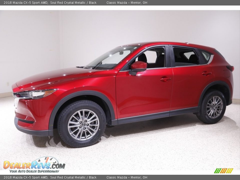 2018 Mazda CX-5 Sport AWD Soul Red Crystal Metallic / Black Photo #3