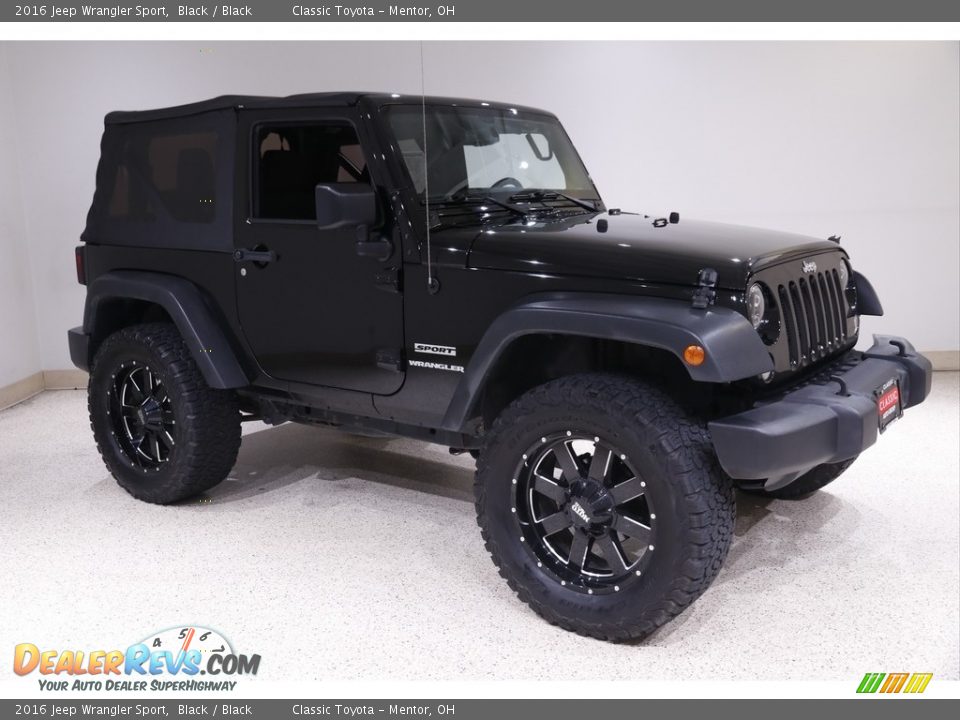 2016 Jeep Wrangler Sport Black / Black Photo #1