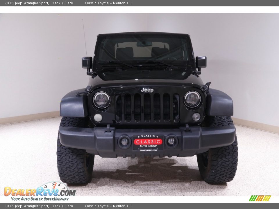 2016 Jeep Wrangler Sport Black / Black Photo #2