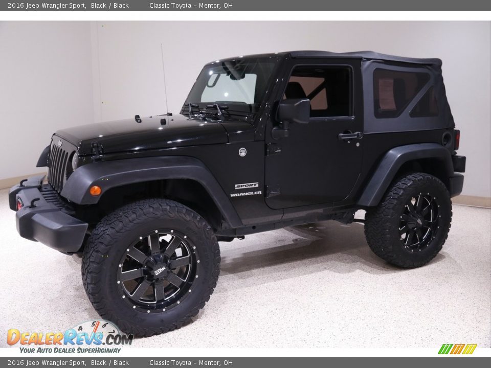 2016 Jeep Wrangler Sport Black / Black Photo #3