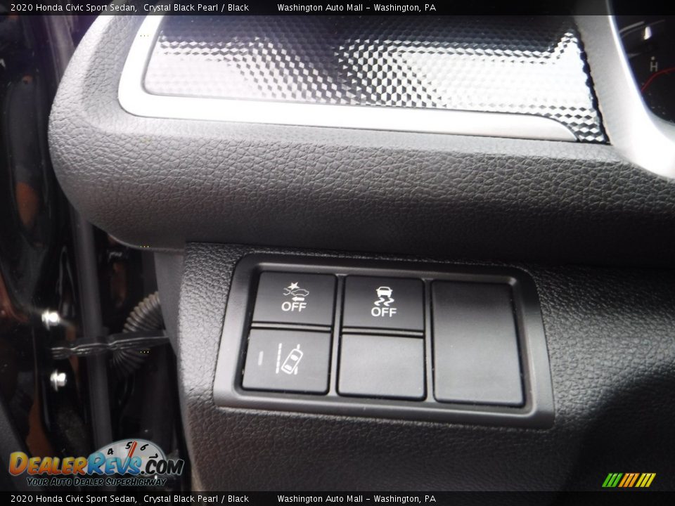 2020 Honda Civic Sport Sedan Crystal Black Pearl / Black Photo #6