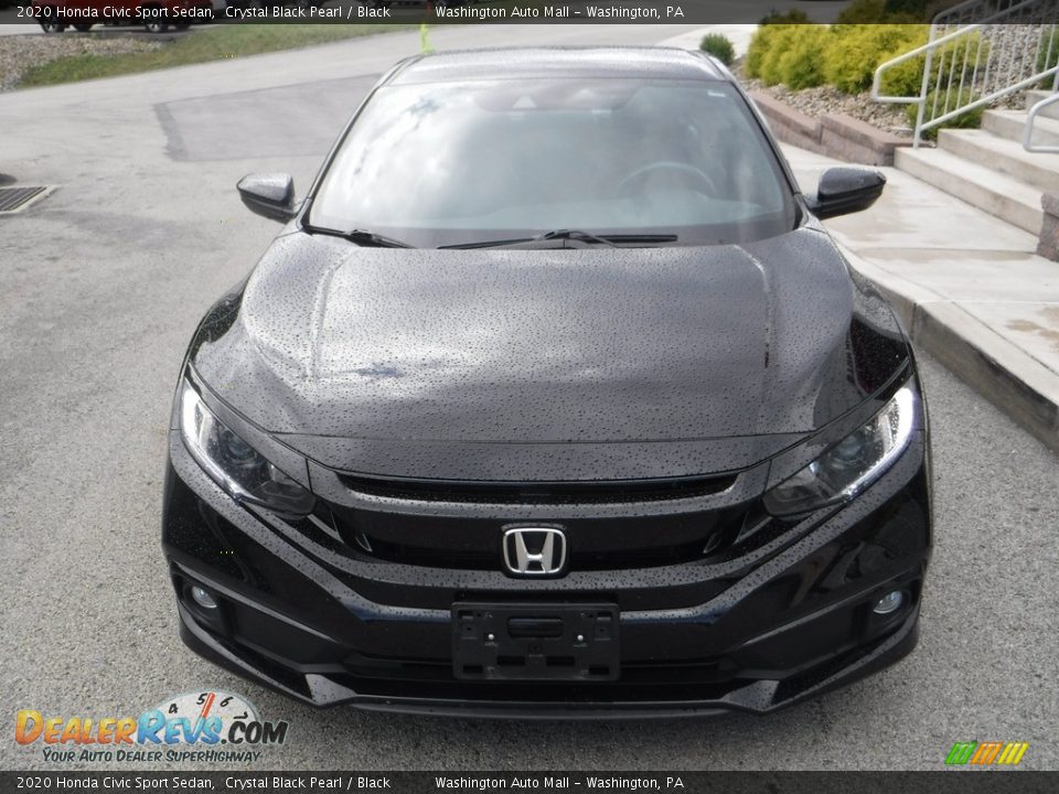 2020 Honda Civic Sport Sedan Crystal Black Pearl / Black Photo #10