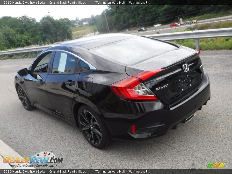 2020 Honda Civic Sport Sedan Crystal Black Pearl / Black Photo #13