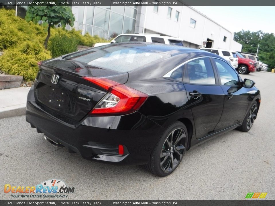 2020 Honda Civic Sport Sedan Crystal Black Pearl / Black Photo #15