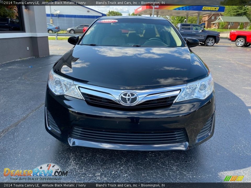 2014 Toyota Camry LE Attitude Black Metallic / Ivory Photo #3