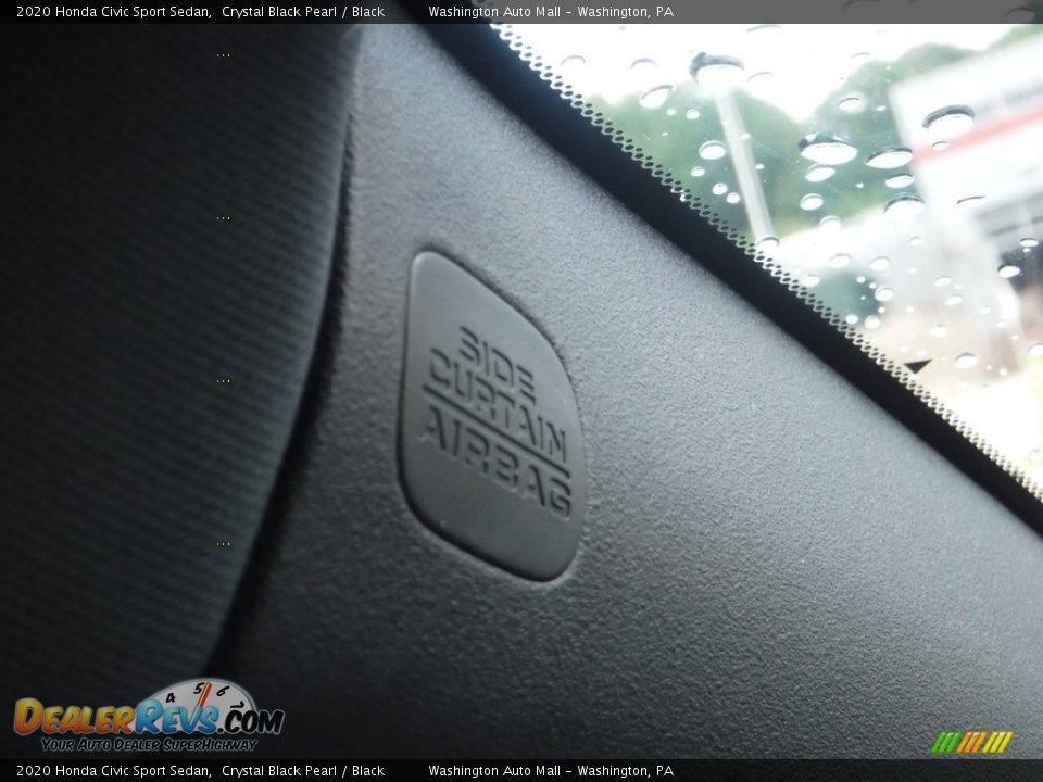 2020 Honda Civic Sport Sedan Crystal Black Pearl / Black Photo #22