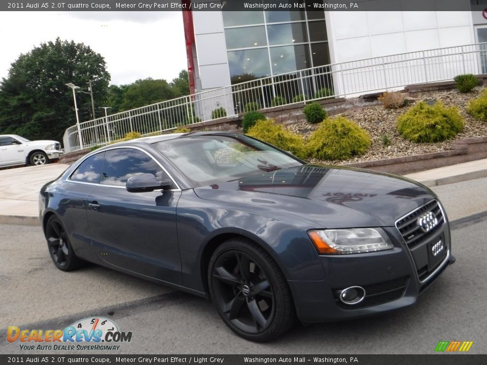 2011 Audi A5 2.0T quattro Coupe Meteor Grey Pearl Effect / Light Grey Photo #1