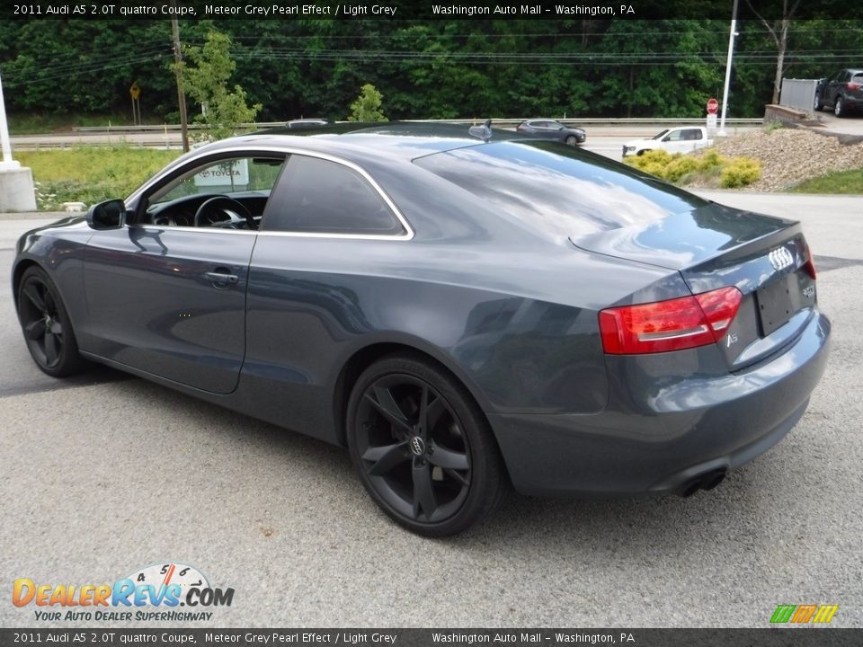 2011 Audi A5 2.0T quattro Coupe Meteor Grey Pearl Effect / Light Grey Photo #15