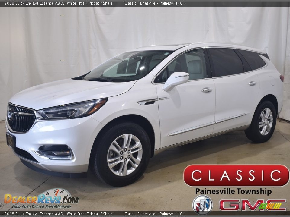 2018 Buick Enclave Essence AWD White Frost Tricoat / Shale Photo #1