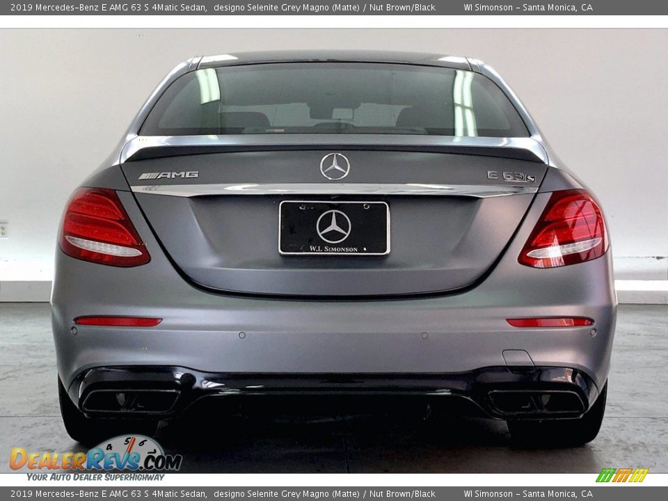 2019 Mercedes-Benz E AMG 63 S 4Matic Sedan designo Selenite Grey Magno (Matte) / Nut Brown/Black Photo #3