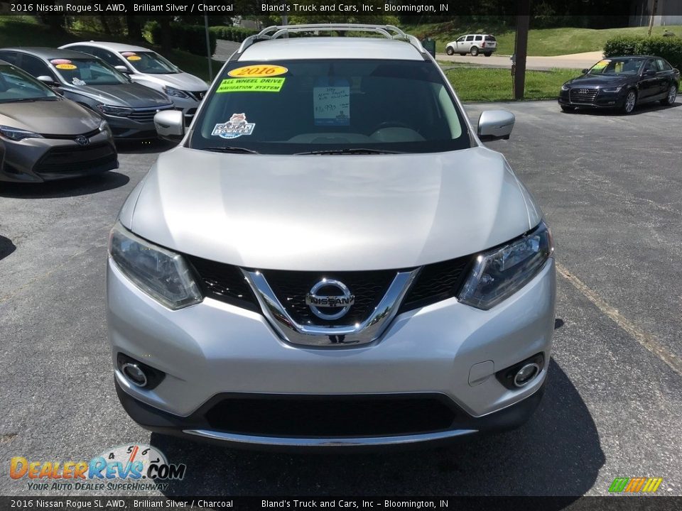 2016 Nissan Rogue SL AWD Brilliant Silver / Charcoal Photo #3