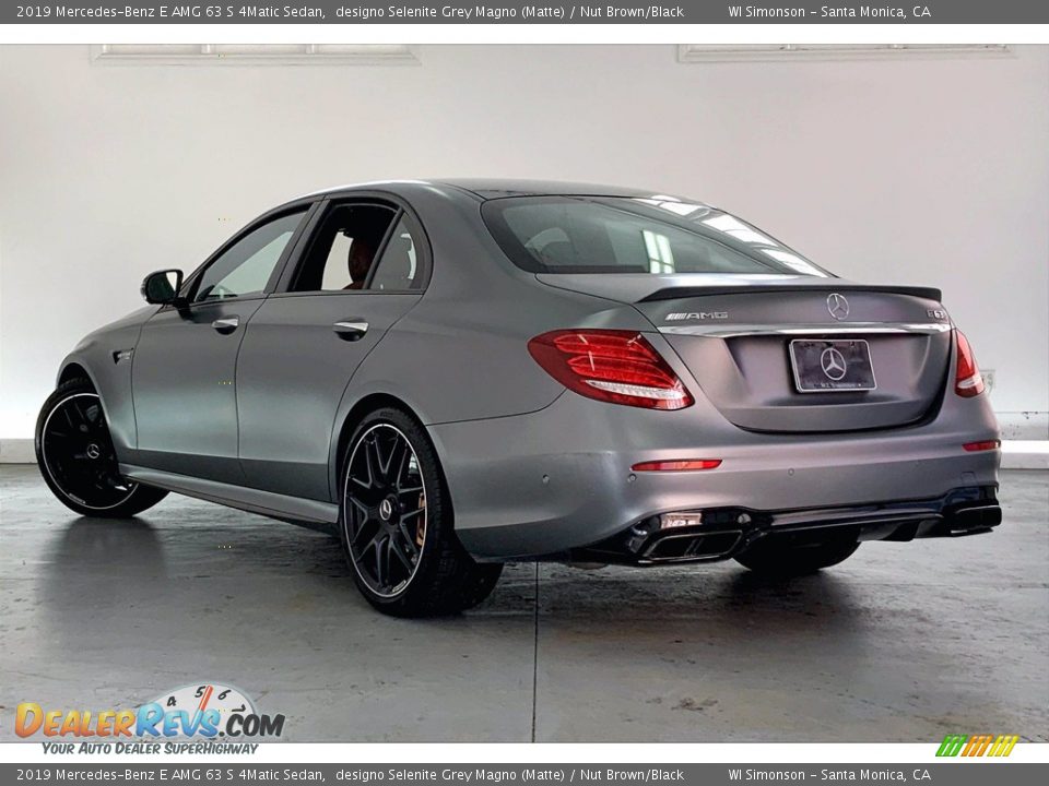 2019 Mercedes-Benz E AMG 63 S 4Matic Sedan designo Selenite Grey Magno (Matte) / Nut Brown/Black Photo #10