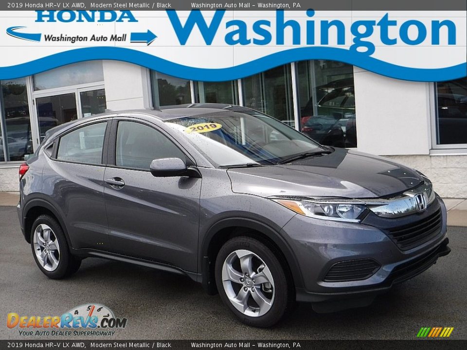 2019 Honda HR-V LX AWD Modern Steel Metallic / Black Photo #1