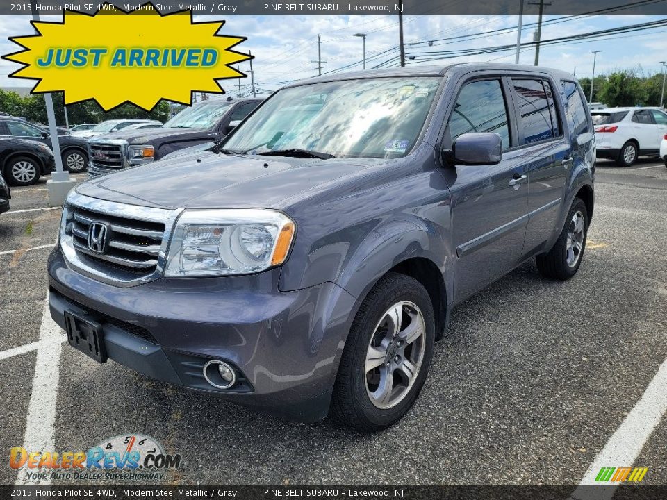 2015 Honda Pilot SE 4WD Modern Steel Metallic / Gray Photo #1