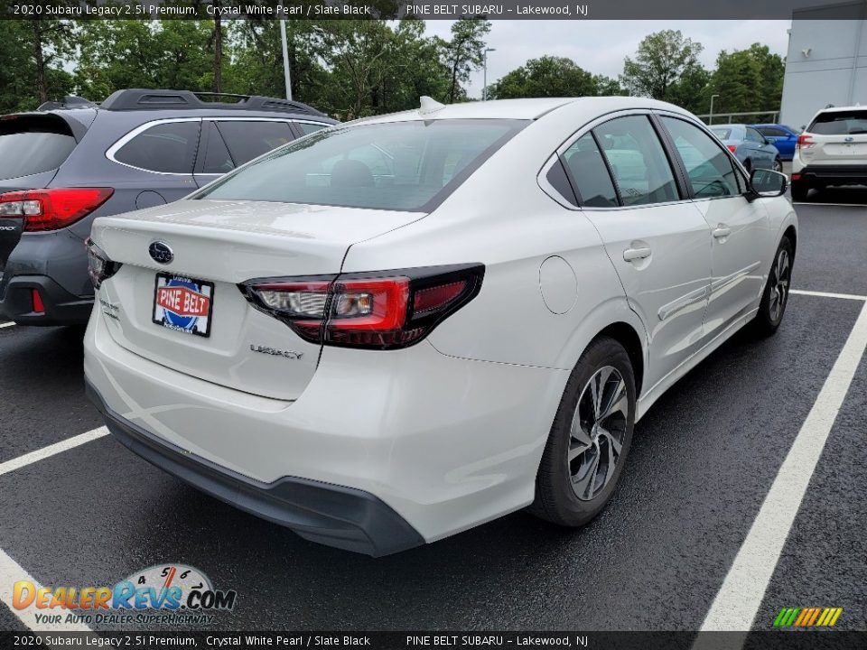 2020 Subaru Legacy 2.5i Premium Crystal White Pearl / Slate Black Photo #3