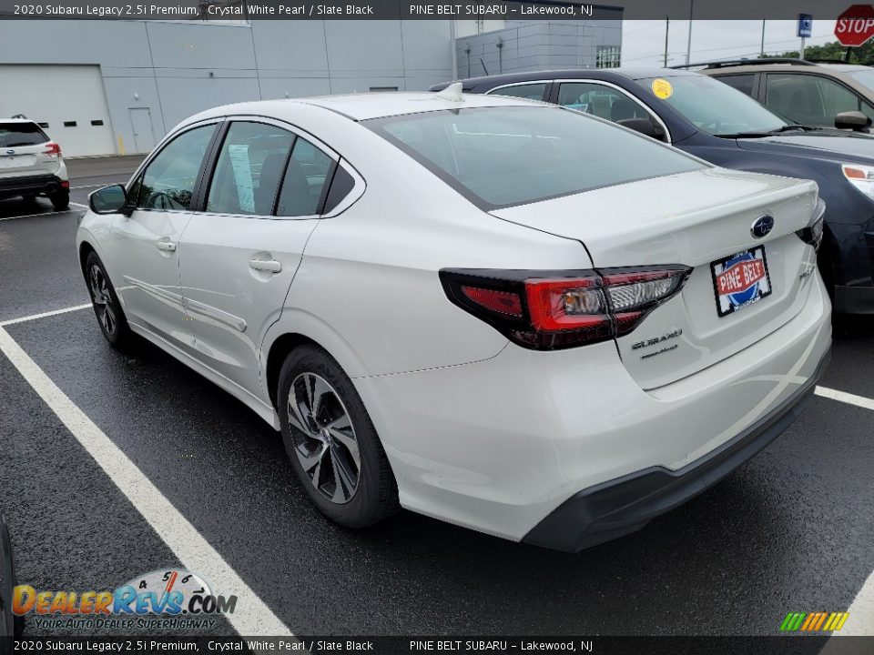 2020 Subaru Legacy 2.5i Premium Crystal White Pearl / Slate Black Photo #4