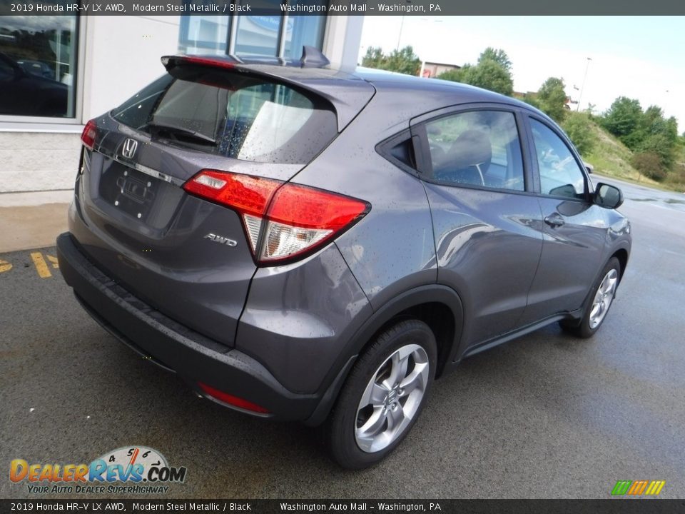 2019 Honda HR-V LX AWD Modern Steel Metallic / Black Photo #9