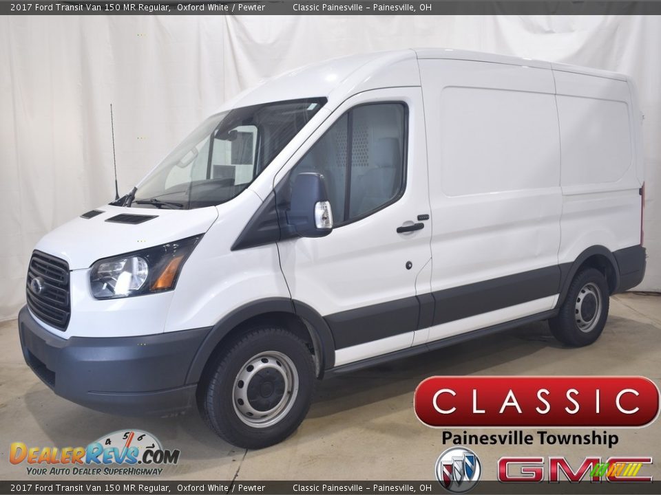 2017 Ford Transit Van 150 MR Regular Oxford White / Pewter Photo #1