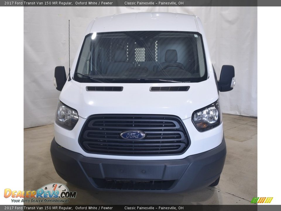 2017 Ford Transit Van 150 MR Regular Oxford White / Pewter Photo #4