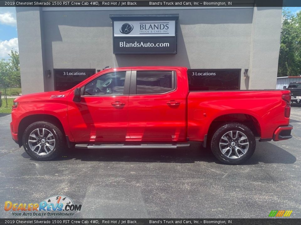 2019 Chevrolet Silverado 1500 RST Crew Cab 4WD Red Hot / Jet Black Photo #1