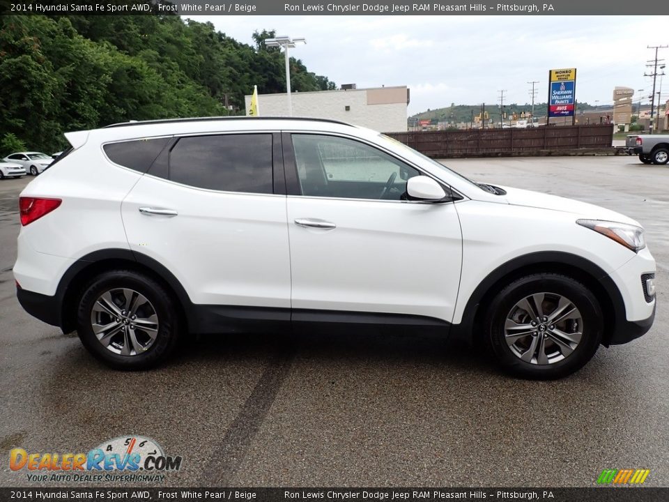 2014 Hyundai Santa Fe Sport AWD Frost White Pearl / Beige Photo #7