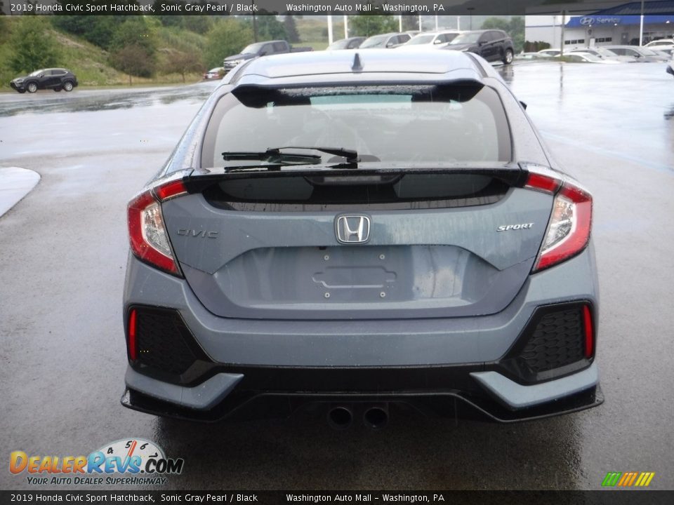 2019 Honda Civic Sport Hatchback Sonic Gray Pearl / Black Photo #8