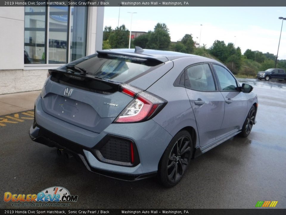 2019 Honda Civic Sport Hatchback Sonic Gray Pearl / Black Photo #9