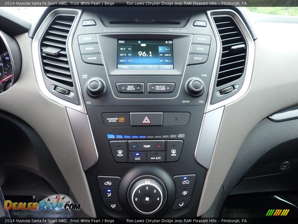 2014 Hyundai Santa Fe Sport AWD Frost White Pearl / Beige Photo #19