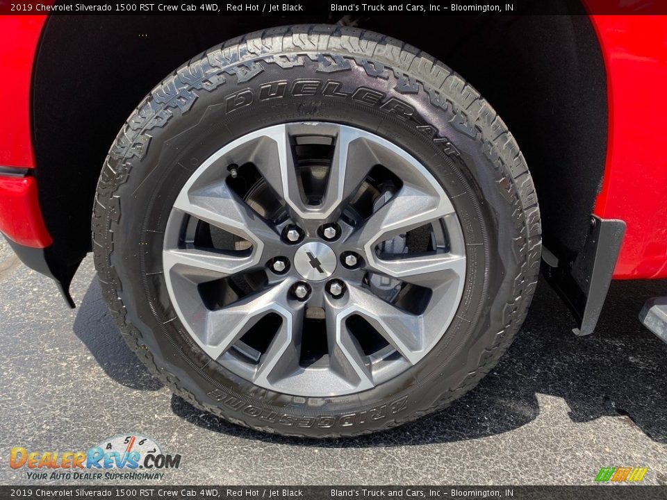 2019 Chevrolet Silverado 1500 RST Crew Cab 4WD Red Hot / Jet Black Photo #34
