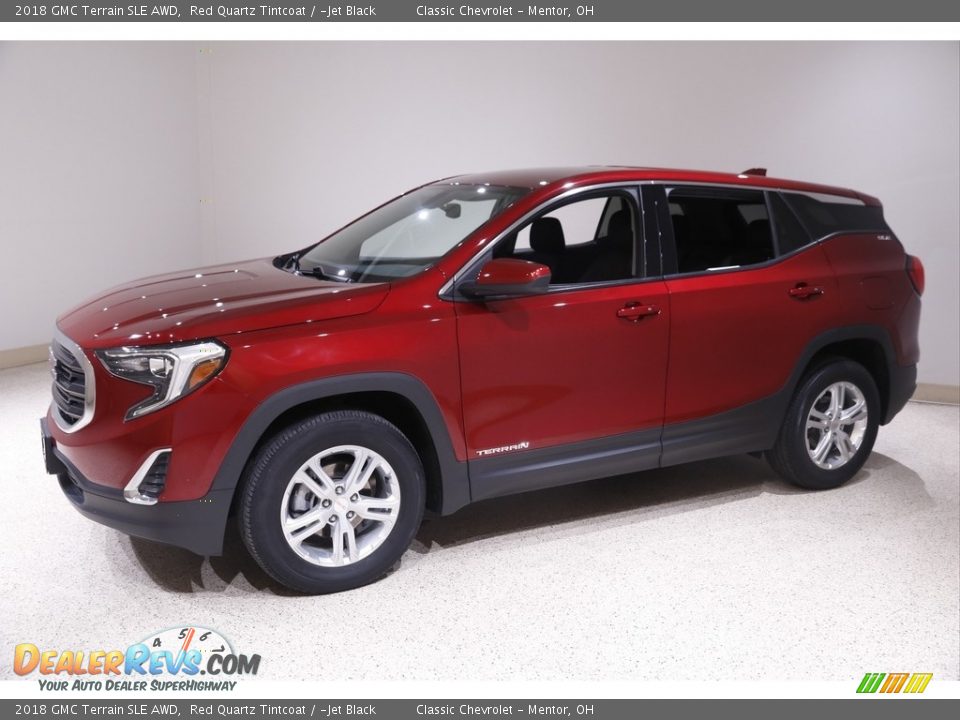 2018 GMC Terrain SLE AWD Red Quartz Tintcoat / ­Jet Black Photo #3