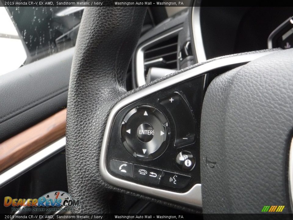 2019 Honda CR-V EX AWD Sandstorm Metallic / Ivory Photo #24