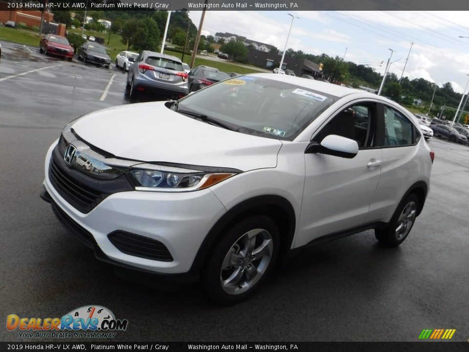 2019 Honda HR-V LX AWD Platinum White Pearl / Gray Photo #5